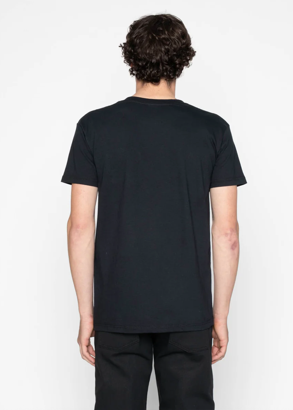 Pocket Tee Indigo Jacquard - Black - Naked and Famous Denim Canada - Danali - B03139520-BLK