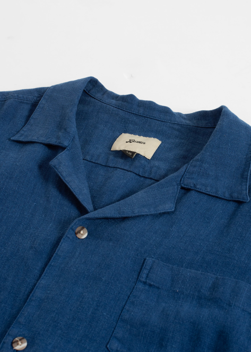 Linen Camp Shirt - Navy - Bather Canada - Danali