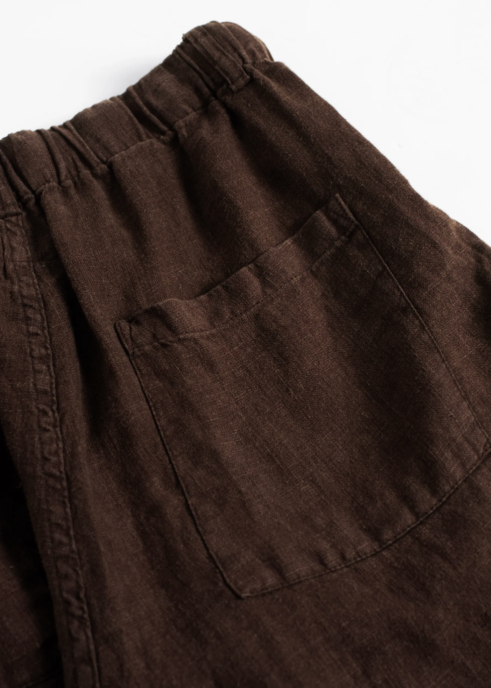 Linen Leisure Pant - Espresso - Bather Canada - Danali
