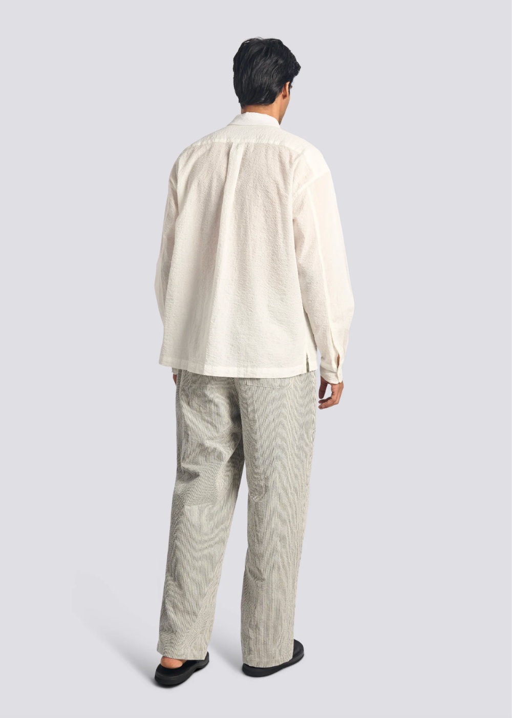 White Ripple Leisure Shirt - White - Bather Canada - Danali