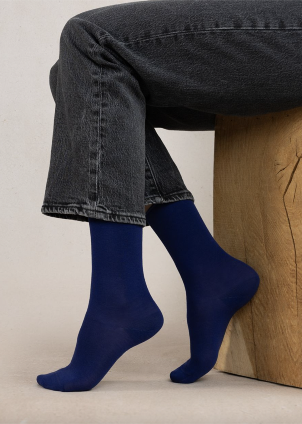 Velvet Cotton Socks - Bleu Lapis - Bleuforet Canada - Danali