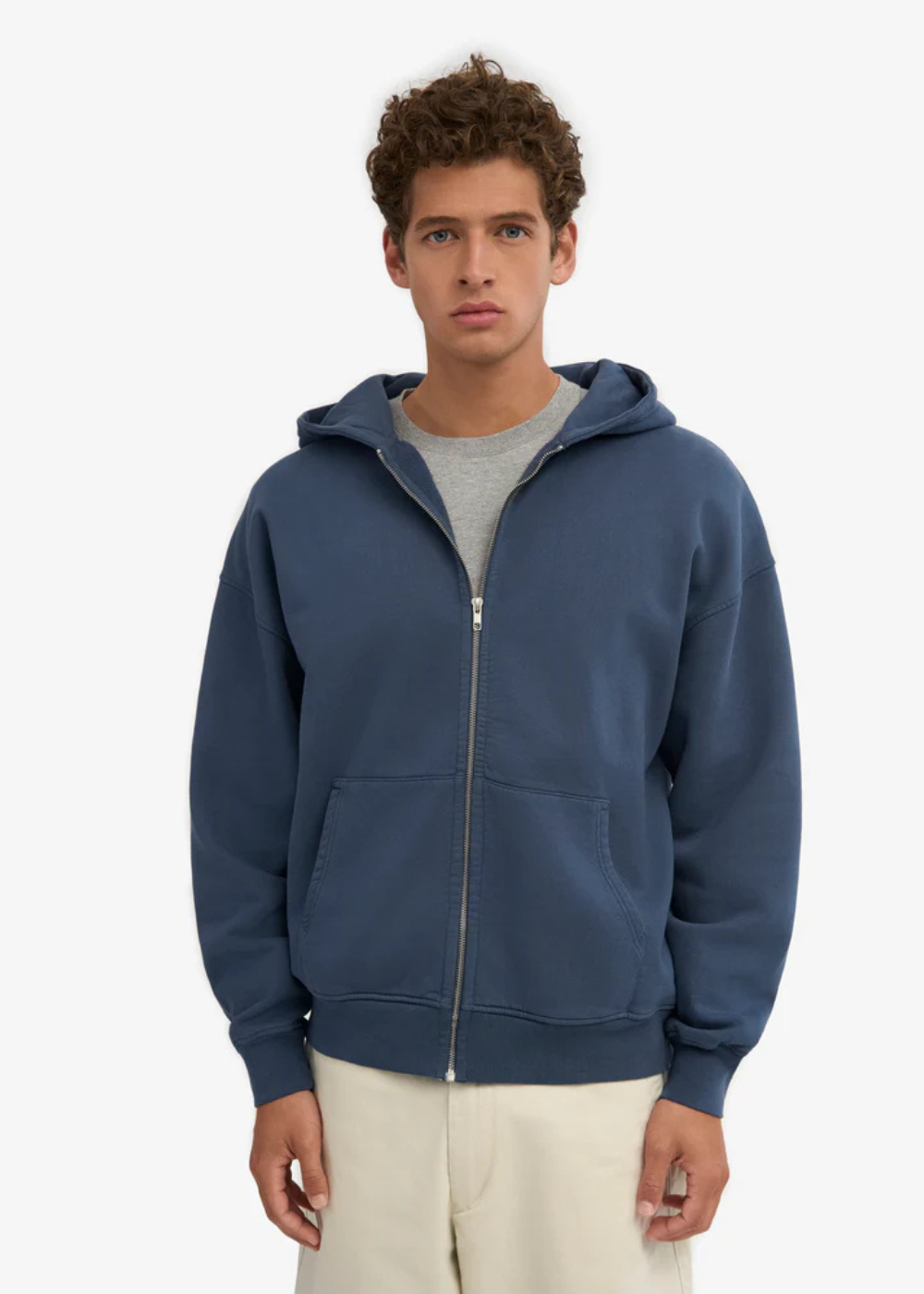 Classic Organic Zip Hoodie - Navy - Colorful Standard Canada - Danali - CS1007-NAVY