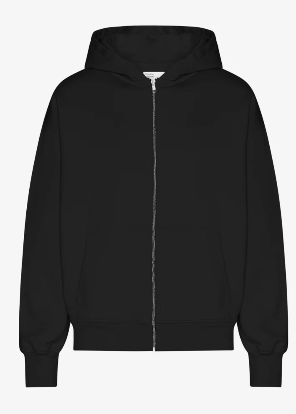 Organic Oversized Zip Hoodie - Deep Black - Colorful Standard Canada - Danali - CS1016