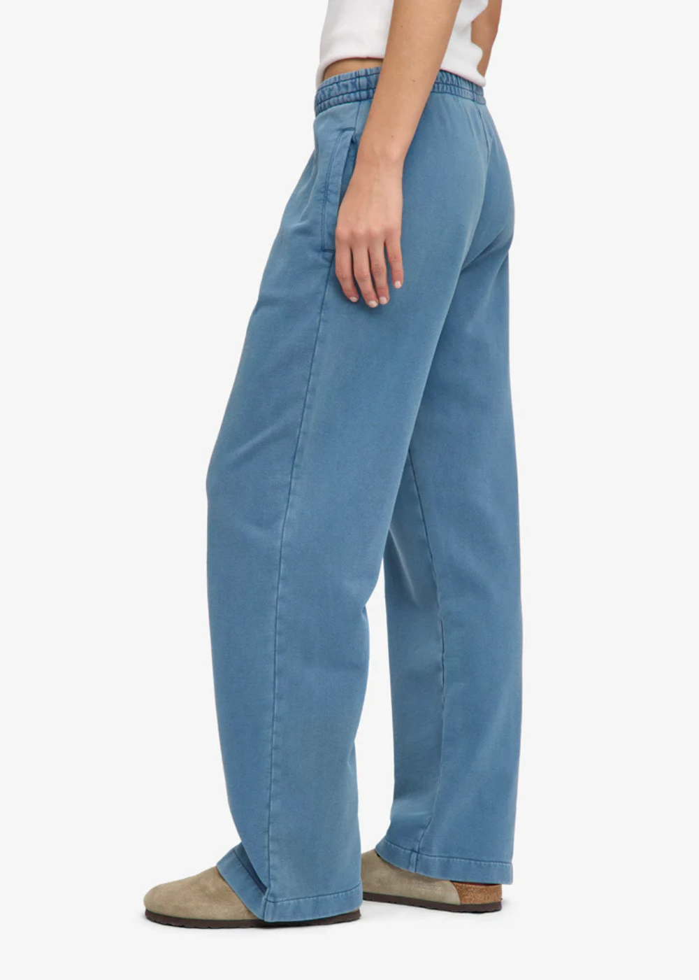 Organic Straight Leg Sweatpants - Faded Indigo - Colorful Standard Canada - Danali - CS1018