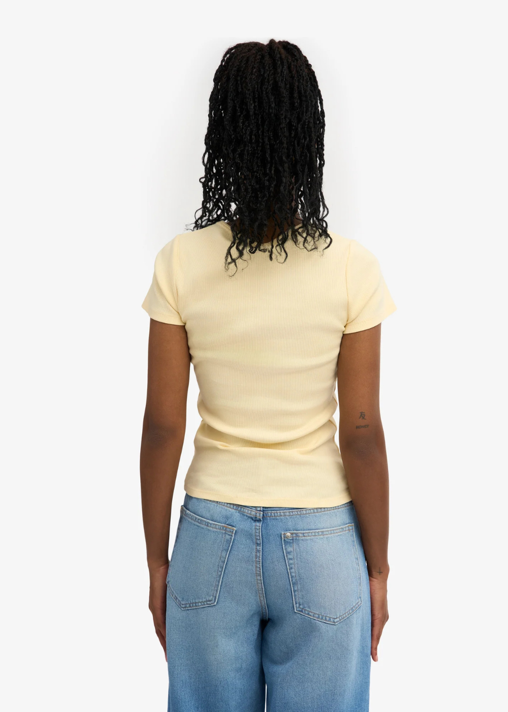 Organic Rib SS T-Shirt - Soft Yellow - Colorful Standard Canada - Danali - CS2058