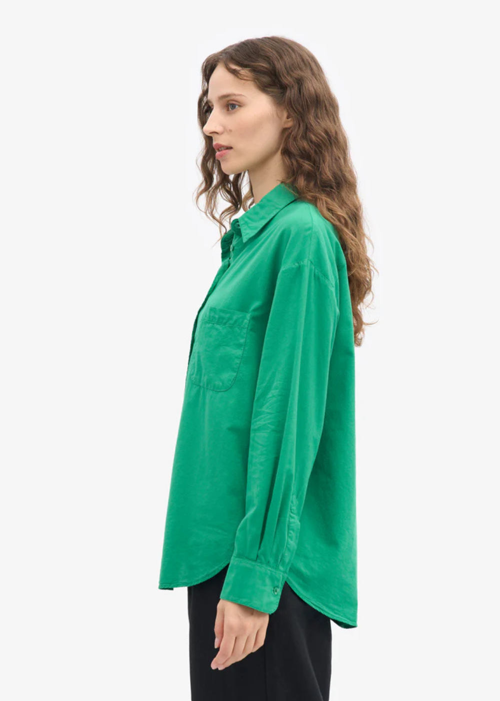 Organic Oversized Shirt - Kelly Green - Colorful Standard Canada - Danali -CS4005