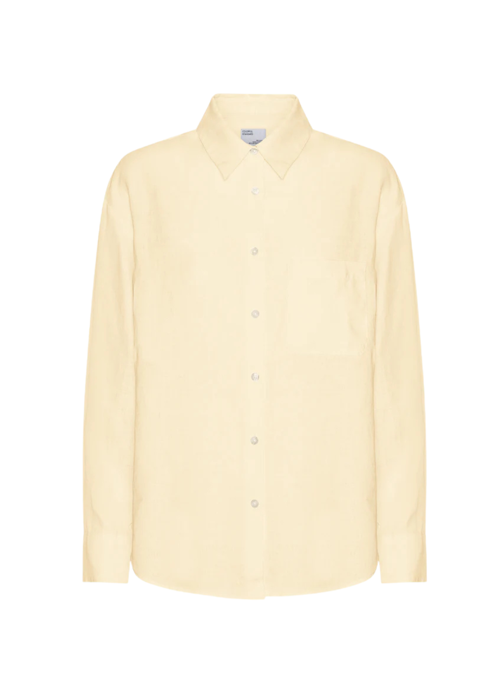 Linen Oversized Shirt - Soft Yellow - Colorful Standard Canada - Danali - CS4011 - 06