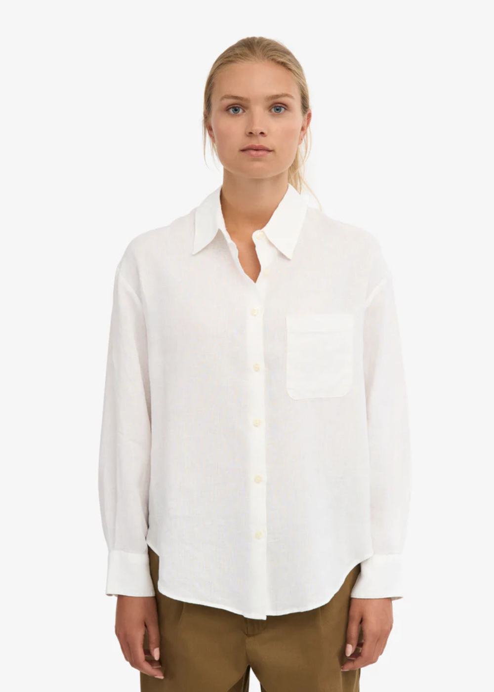 Organic Linen Oversized Shirt - Colorful Standard Canada - Danali - CS4011 - 01