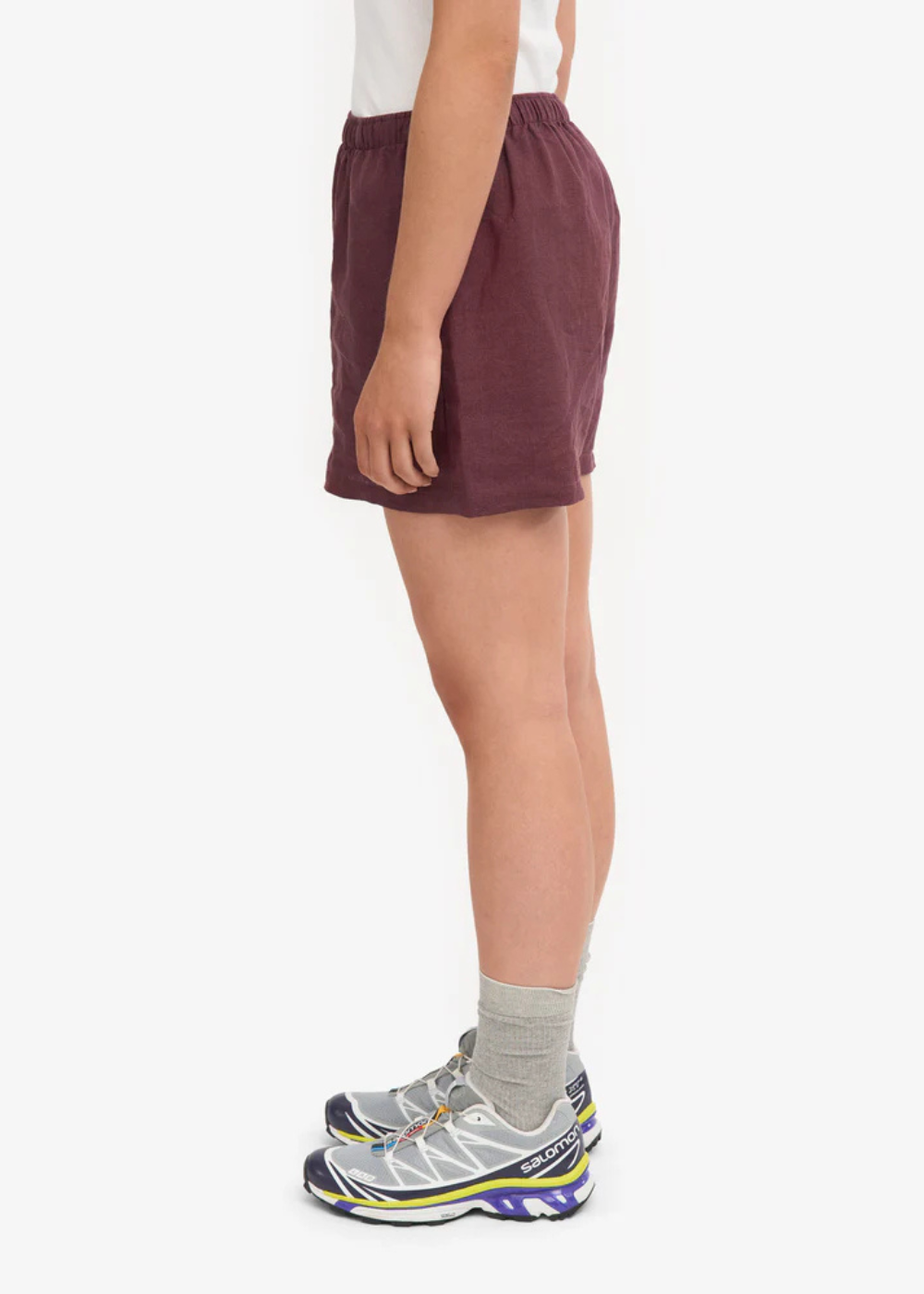 Linen Shorts - Oxblood Red - Colorful Standard Canada - Danali - CS4015
