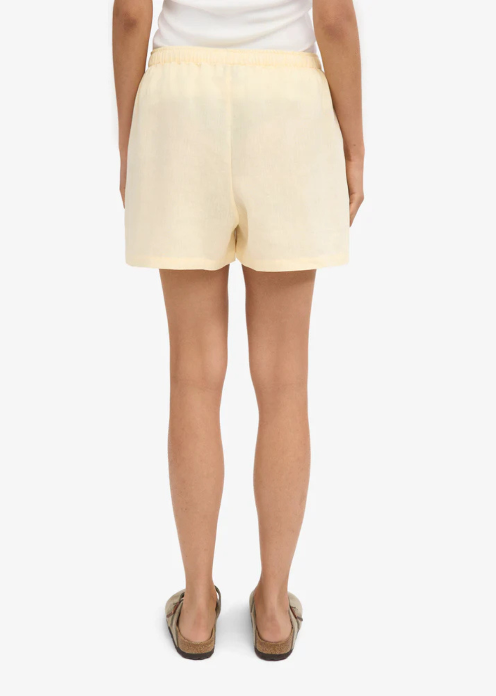 Linen Shorts - Soft Yellow - Colorful Standard Canada - Danali - CS4015