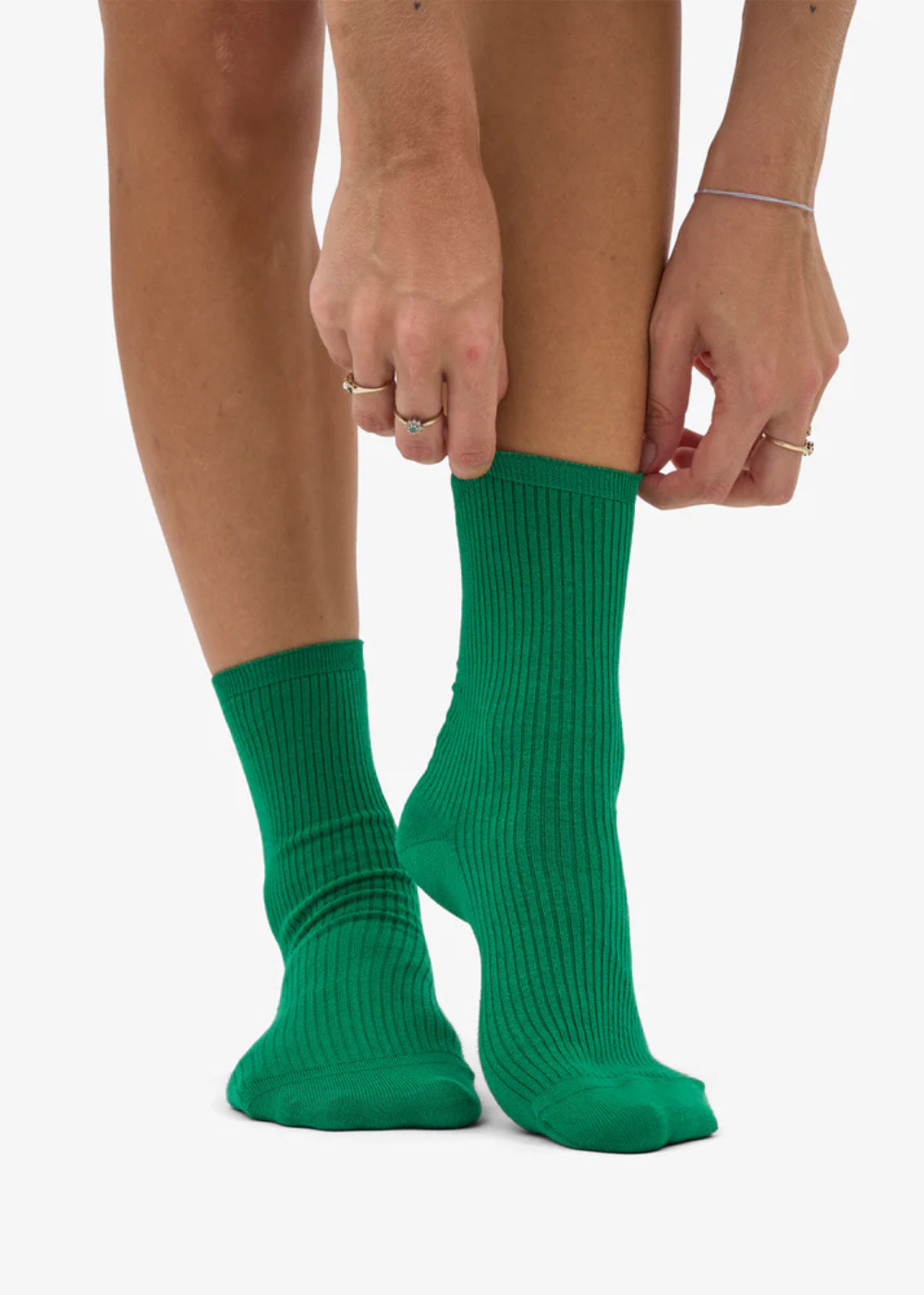 Women Classic Organic Sock - Kelly Green - Colorful Standard Canada - Danali - CS6002