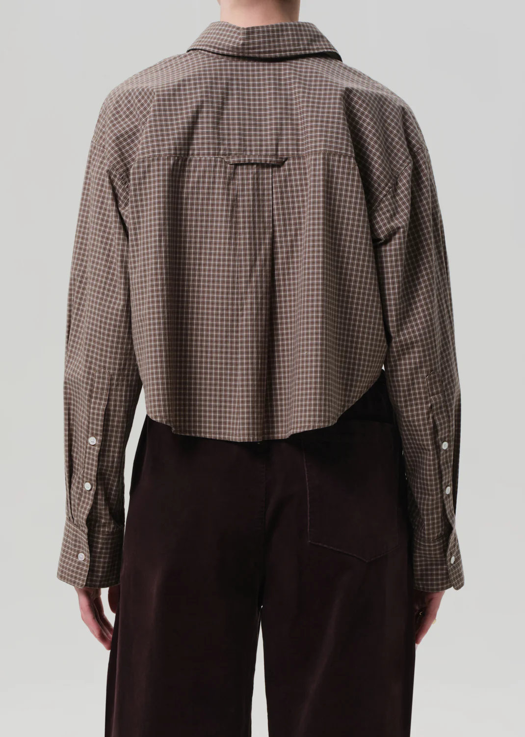 Ana Cropped Plaid Shirt - Heritage Stripe - Citizens of Humanity Canada - Danali