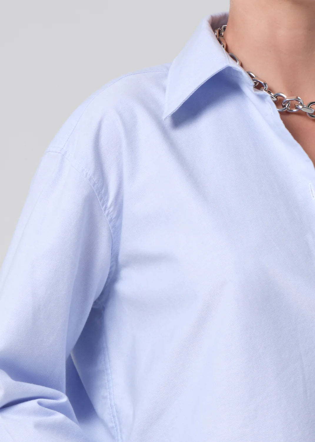Ana Cropped Shirt - Blue - Citizens of Humanity Canada - Danali