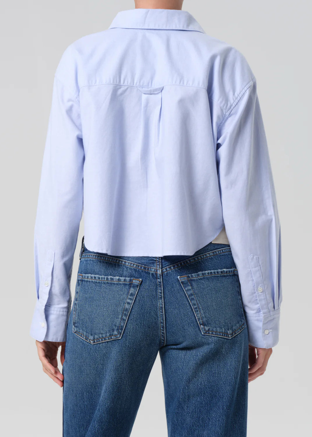 Ana Cropped Shirt - Blue - Citizens of Humanity Canada - Danali