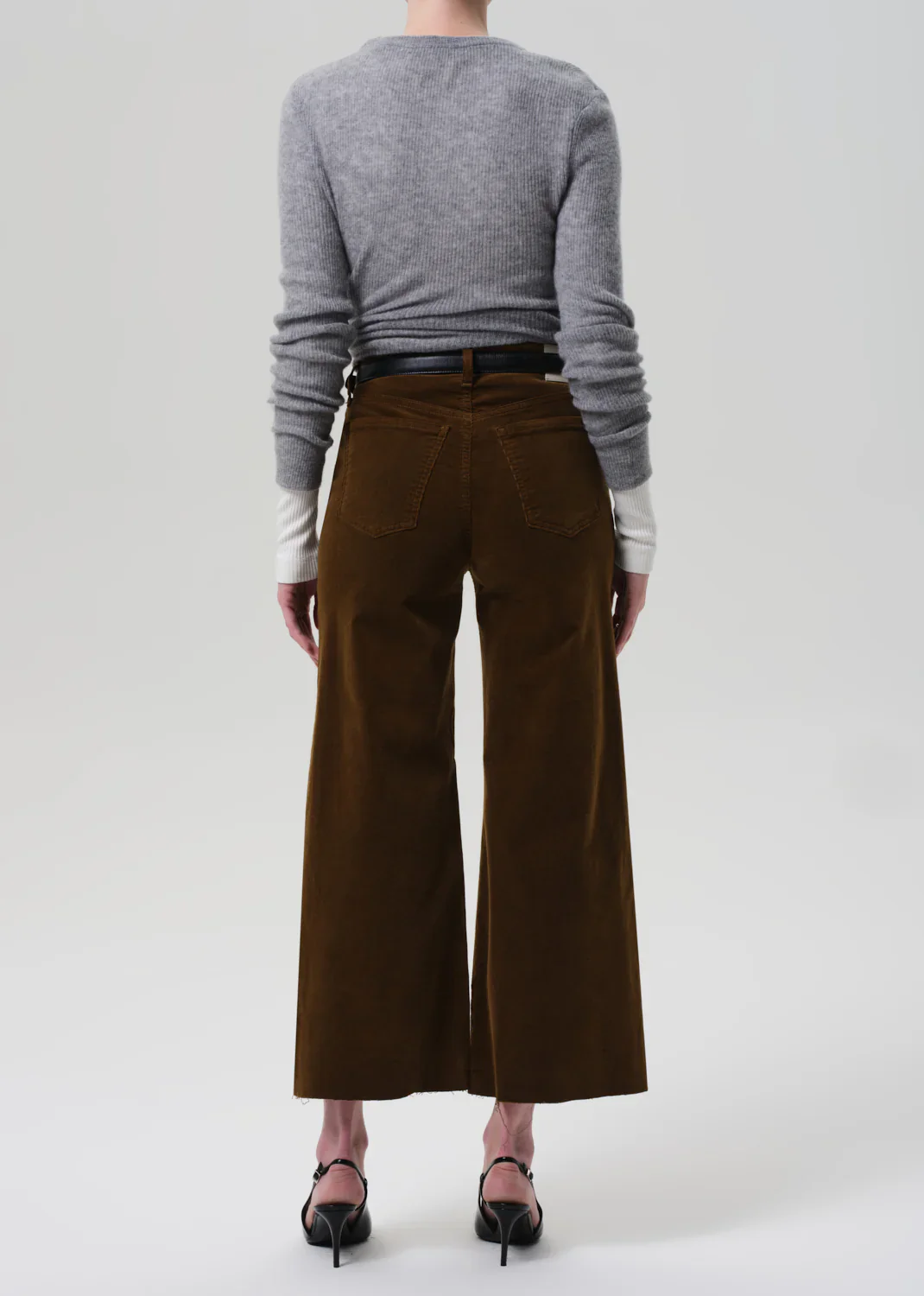 Lyra Wide Leg Crop Corduroy Pant - Manuka - Citizens of Humanity Canada - Danali