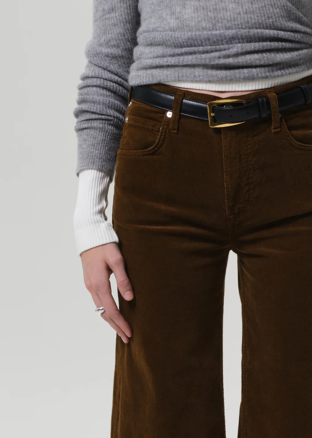 Lyra Wide Leg Crop Corduroy Pant - Manuka - Citizens of Humanity Canada - Danali