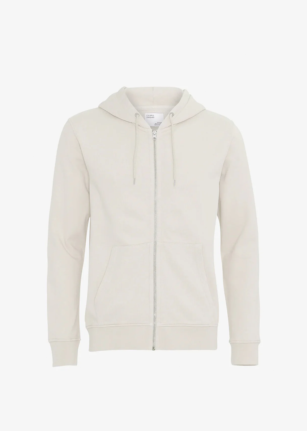 Classic Organic Zip Hoodie - Ivory White - Colorful Standard Canada - Danali