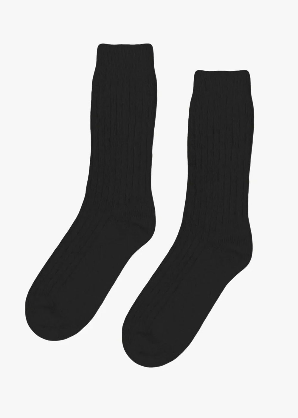 Merino Wool Blend Sock - Deep Black - Colorful Standard Canada - Danali