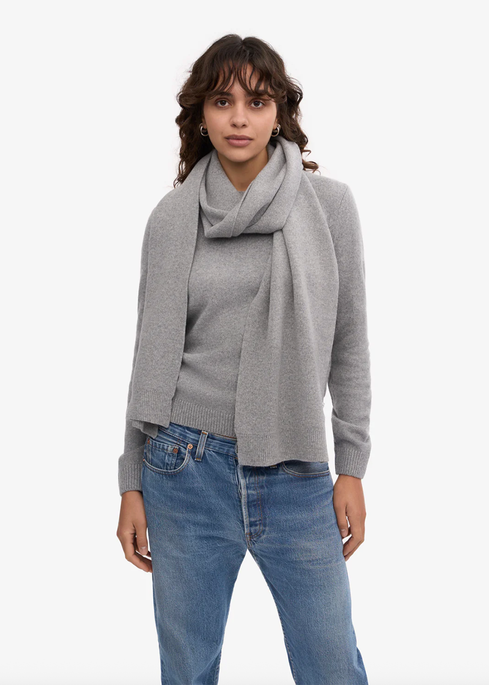 Merino Wool Scarf - Heather Grey - Colorful Standard Canada - Danali