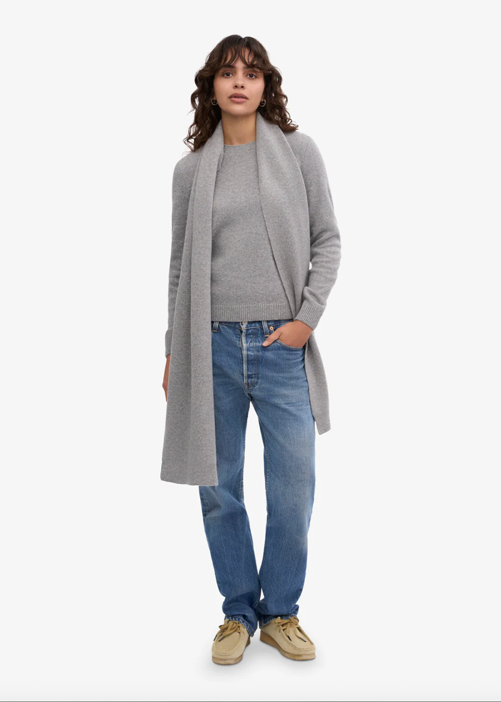 Merino Wool Scarf - Heather Grey - Colorful Standard Canada - Danali