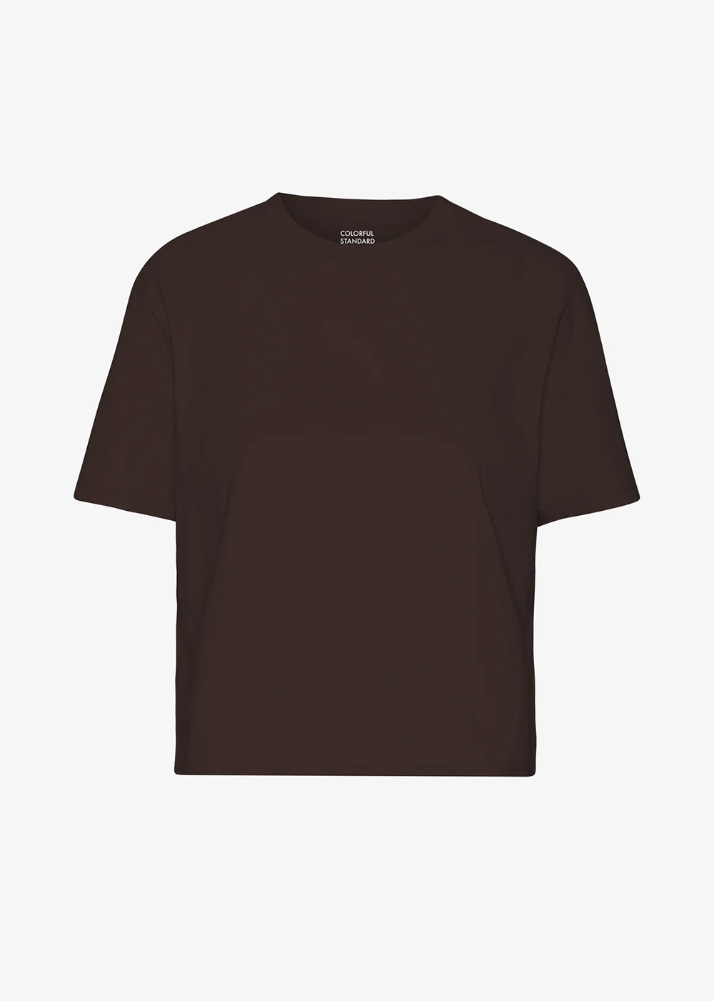 Organic Boxy Crop Tee - Coffee Brown - Colorful Standard Canada - Danali