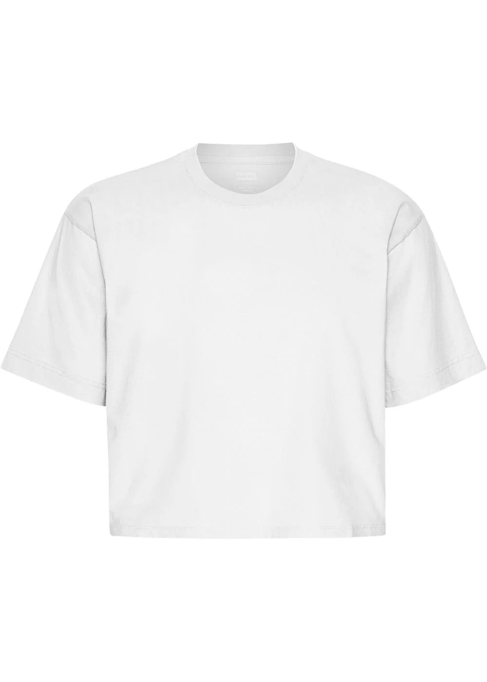 Organic Boxy Crop Tee - Optical White - Colorful Standard Canada - Danali