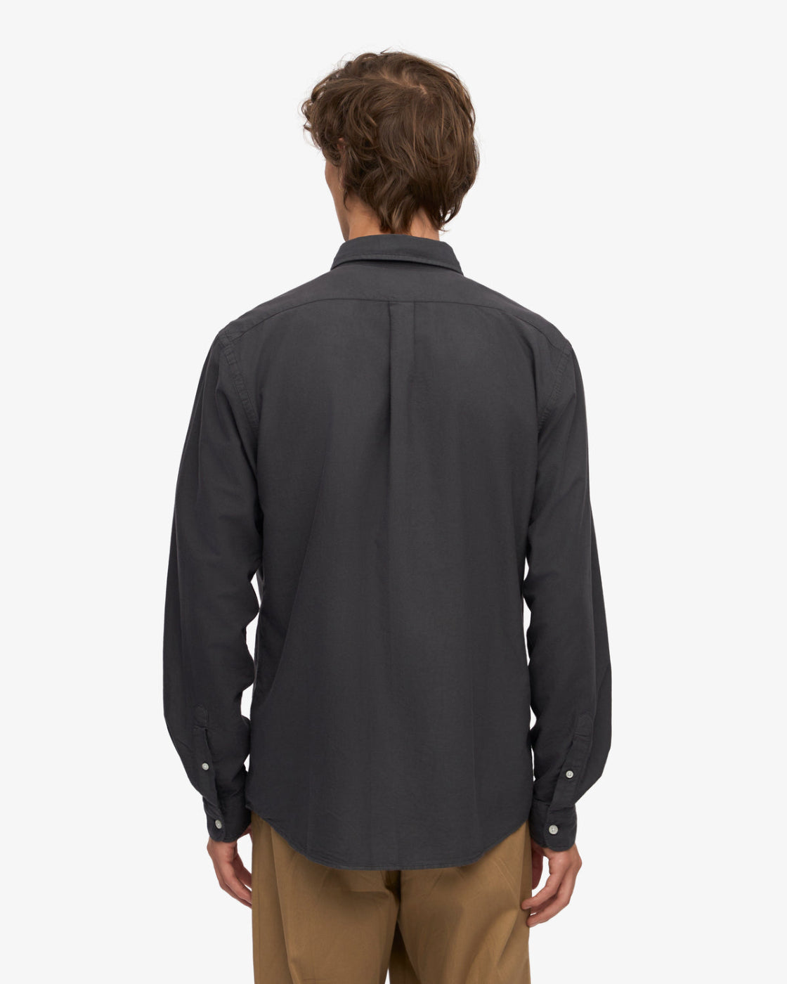 Organic Button Down Shirt - Lava Grey - Colorful Standard Canada - Danali