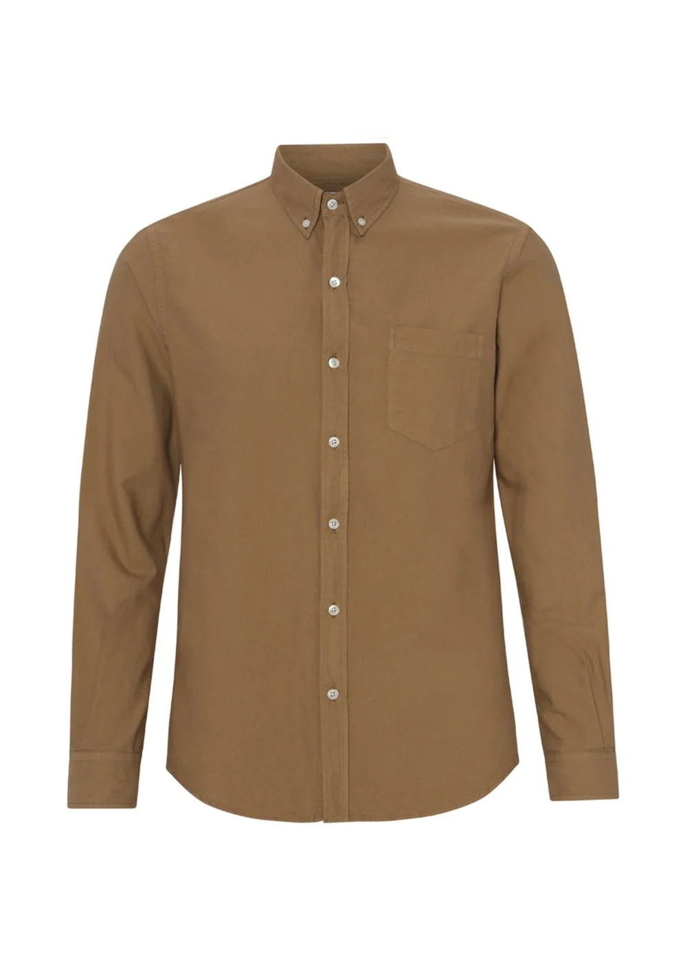 Organic Button Down Shirt - Sahara Camel - Colorful Standard Canada - Danali