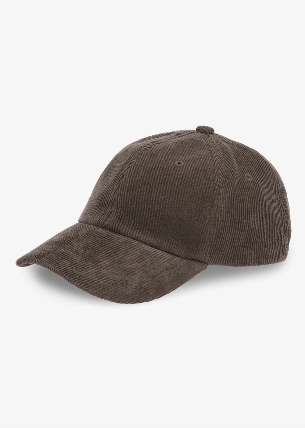 Brown Corduroy Cap on a white background