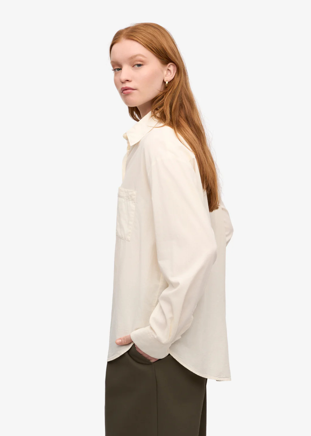 Organic Oversized Shirt - Ivory White - Colorful Standard Canada - Danali