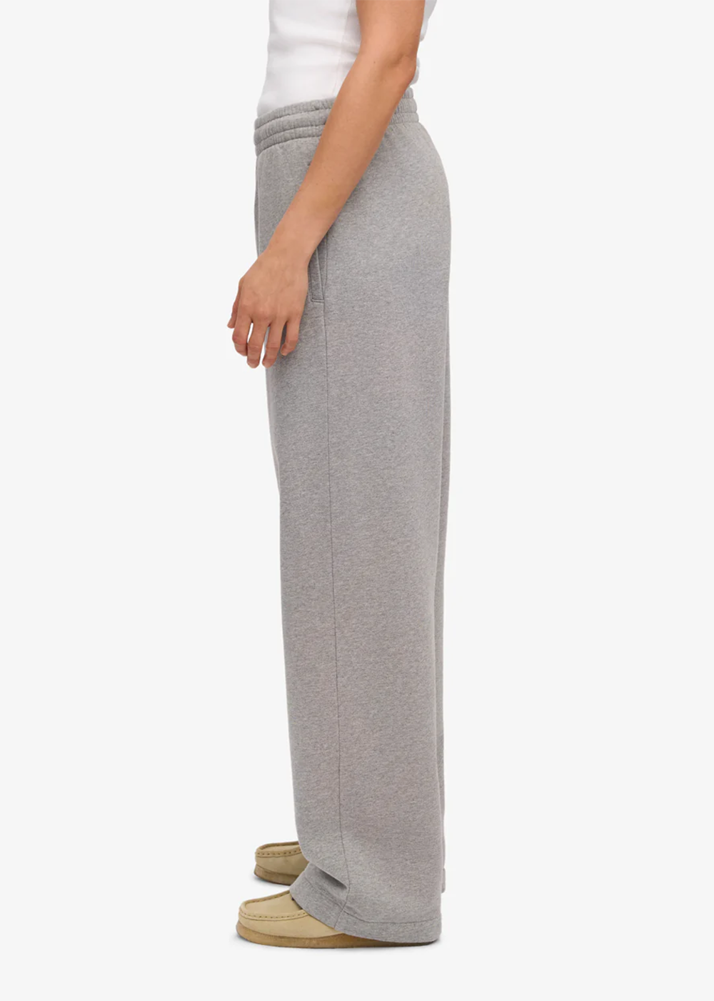 Organic Straight Leg Sweatpants - Heather Grey - Colorful Standard Canada - Danali