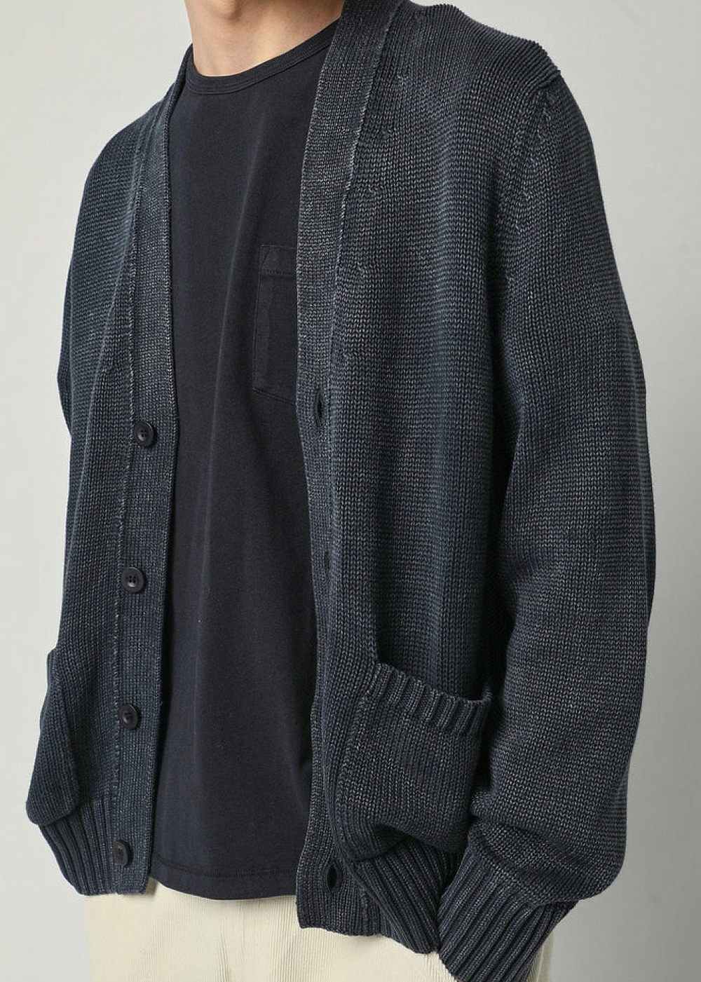 Acid Wash Cardigan - Black - Corridor Canada - Danali