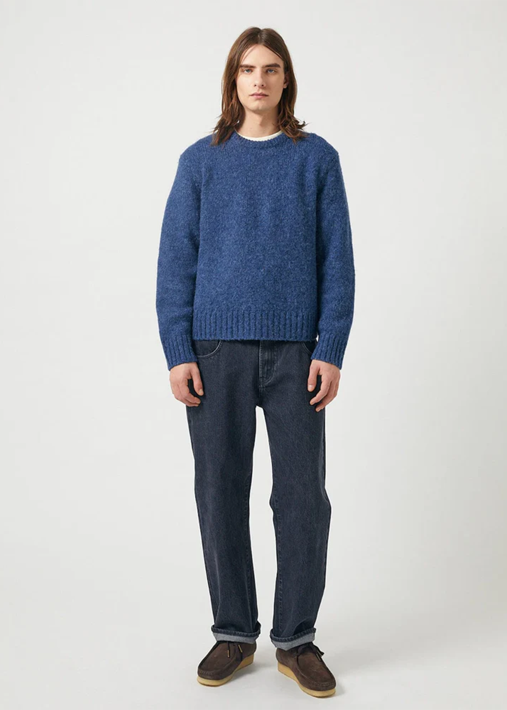 Alpaca Crewneck Sweater - Indigo - Corridor Canada - Danali