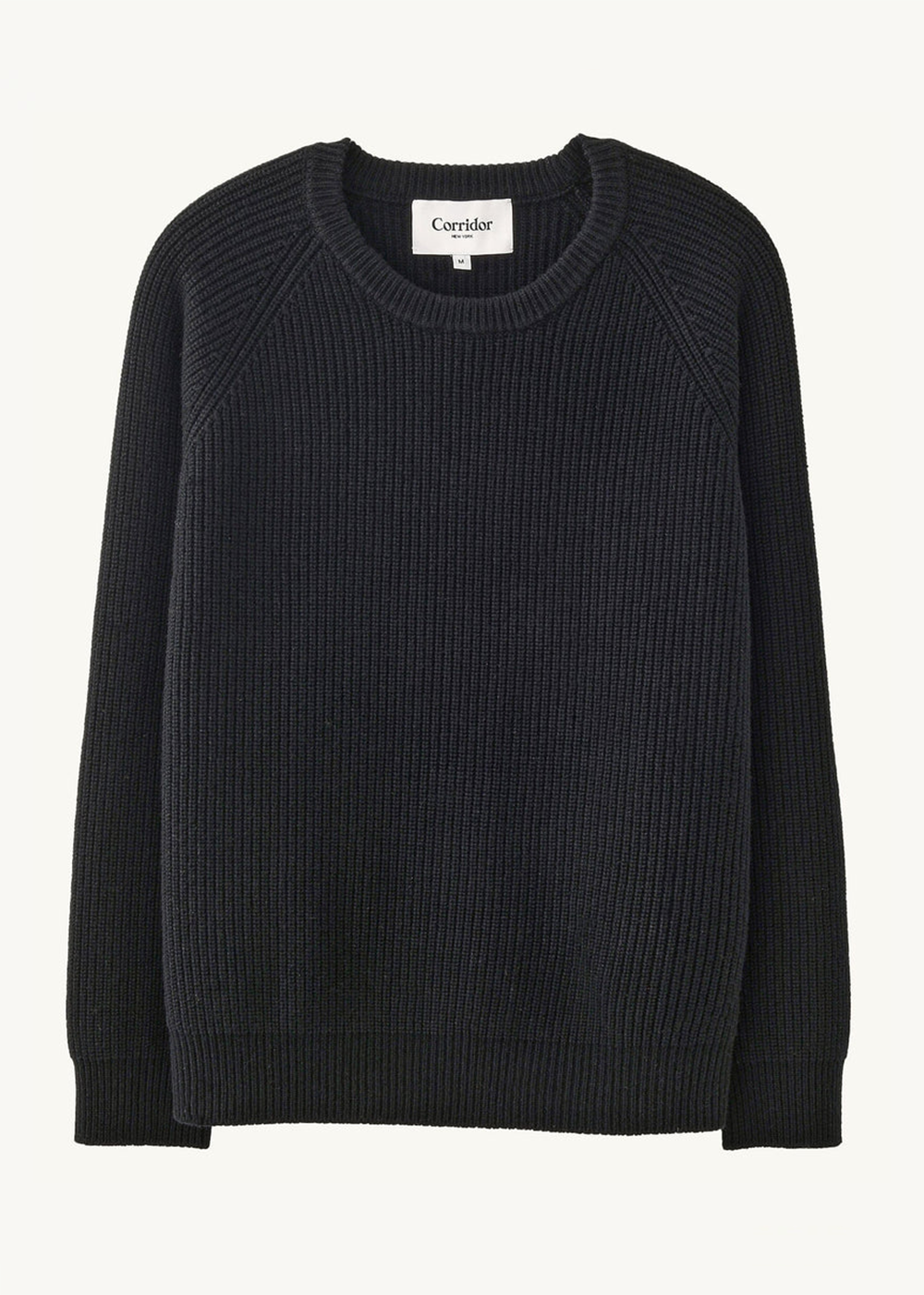 Wool Cashmere Crewneck Sweater - Black - Corridor Canada - Danali