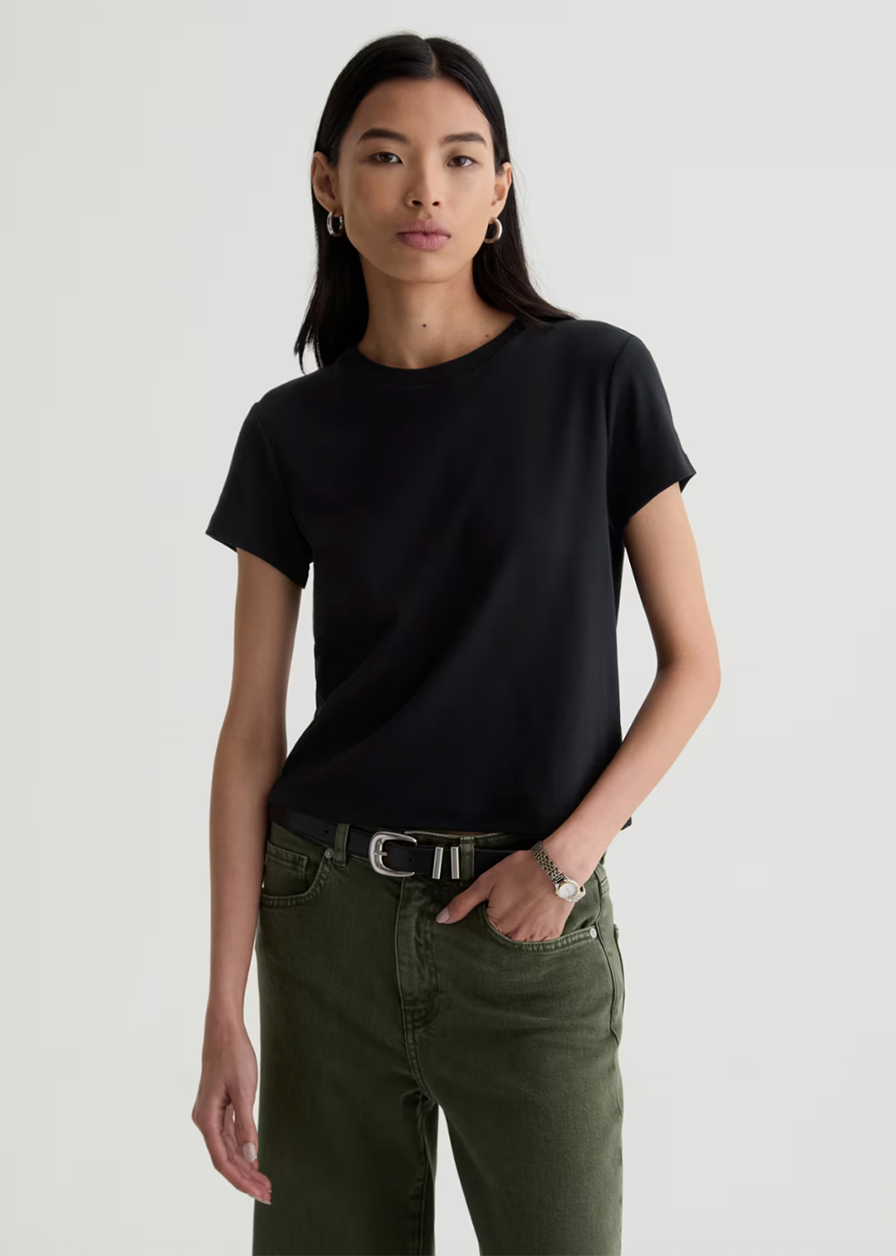 Sadie Crew - Super Black - AG Jeans Canada - Danali - ERB71207SBA