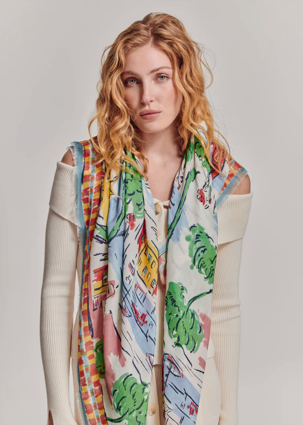 Riviera Square Scarf - Multi - Echo Canada - Danali