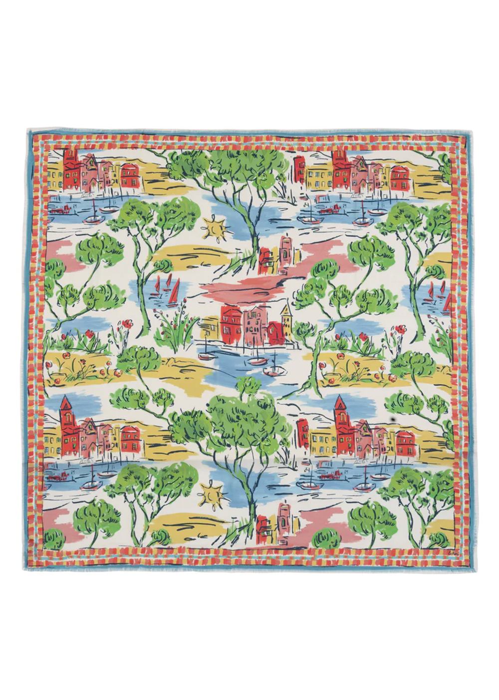 Riviera Square Scarf - Multi - Echo Canada - Danali