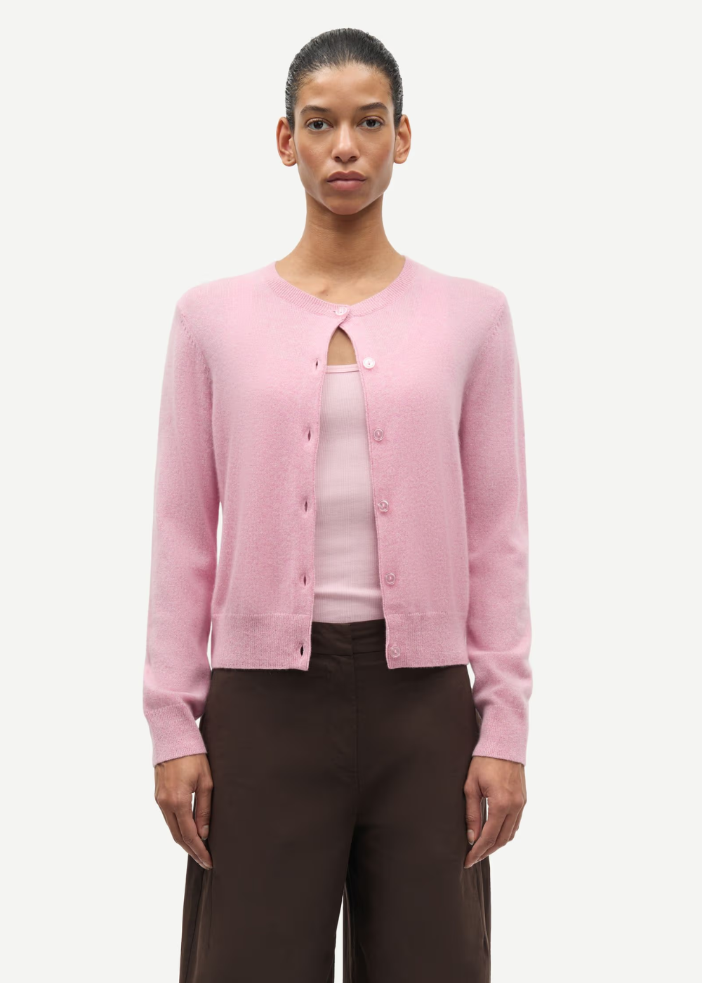 Saboston Cardigan - Bleached Mauve - Samsoe Samsoe Canada - Danali - F24400186