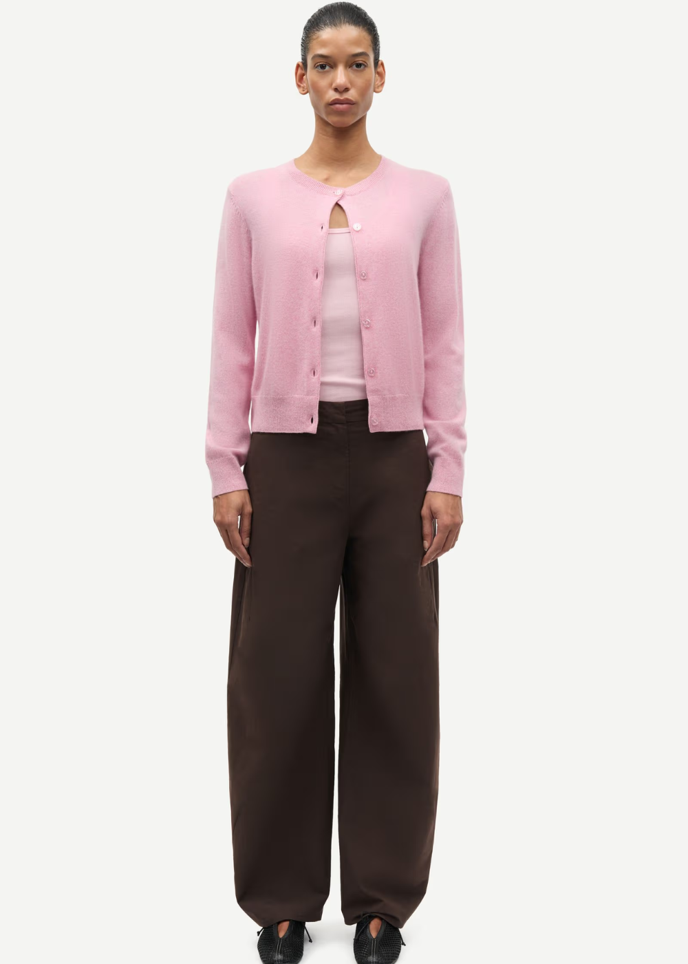 Saboston Cardigan - Bleached Mauve - Samsoe Samsoe Canada - Danali - F24400186
