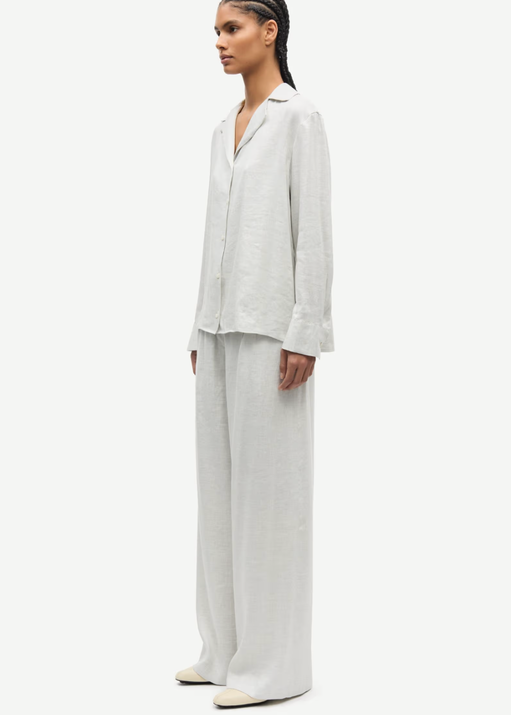 Saiben Shirt - Light Grey Melange - Samsoe Samsoe Canada - Danali - F26100111