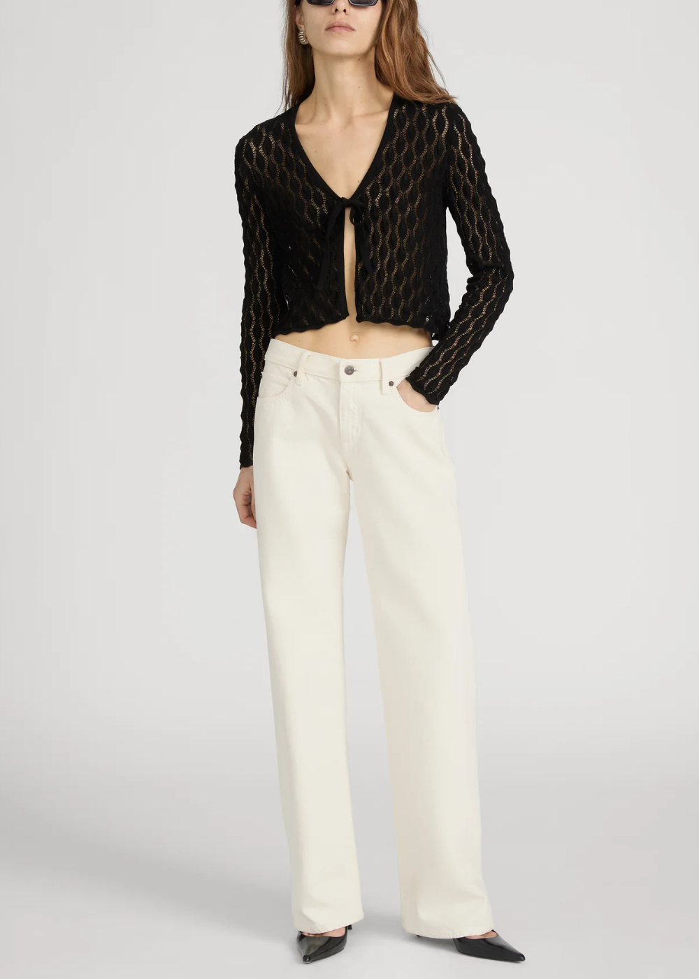 The Getaway Cardigan - Black - FRAME Canada - Danali