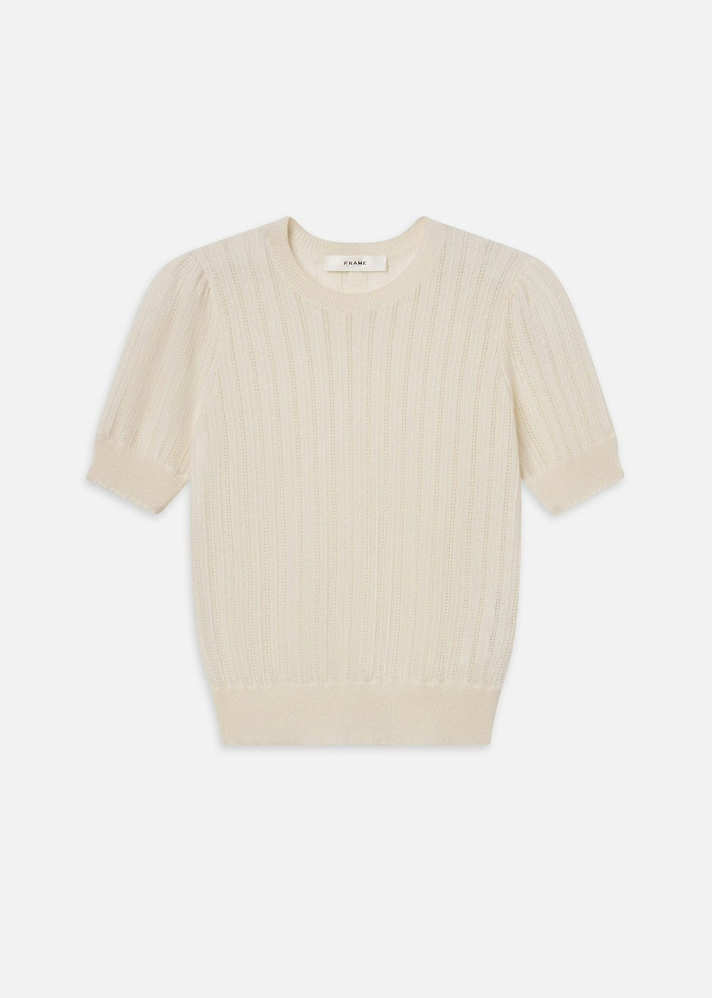 The Ladder Pointelle Sweater - Cream - FRAME Canada - Danali