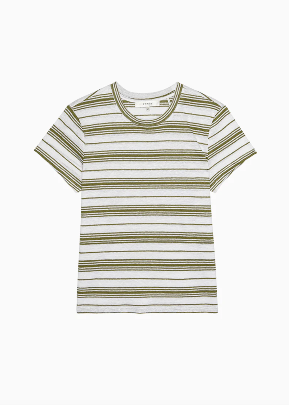 The Linen Baby Tee - Military Multi - FRAME Canada - Danali
