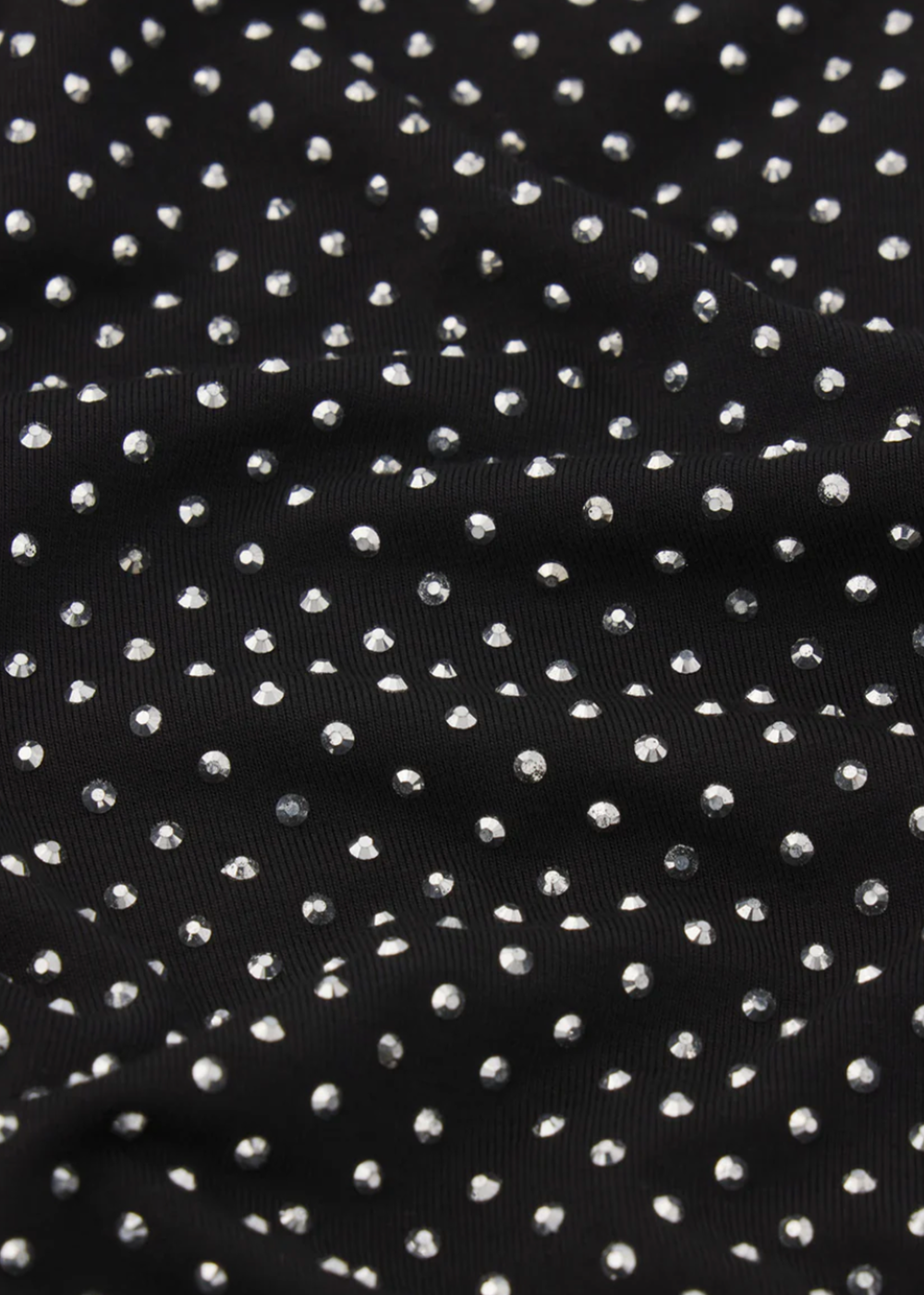 The Rhinestone Jersey Top - Black - FRAME Canada - Danali