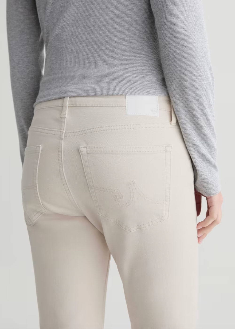 Mari Crop High Rise Slim Pant - Pumice - AG Jeans Canada - Danali - FSW1A48PMCE