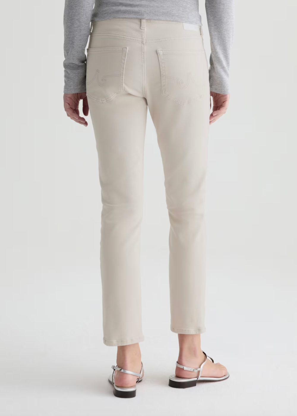 Mari Crop High Rise Slim Pant - Pumice - AG Jeans Canada - Danali - FSW1A48PMCE
