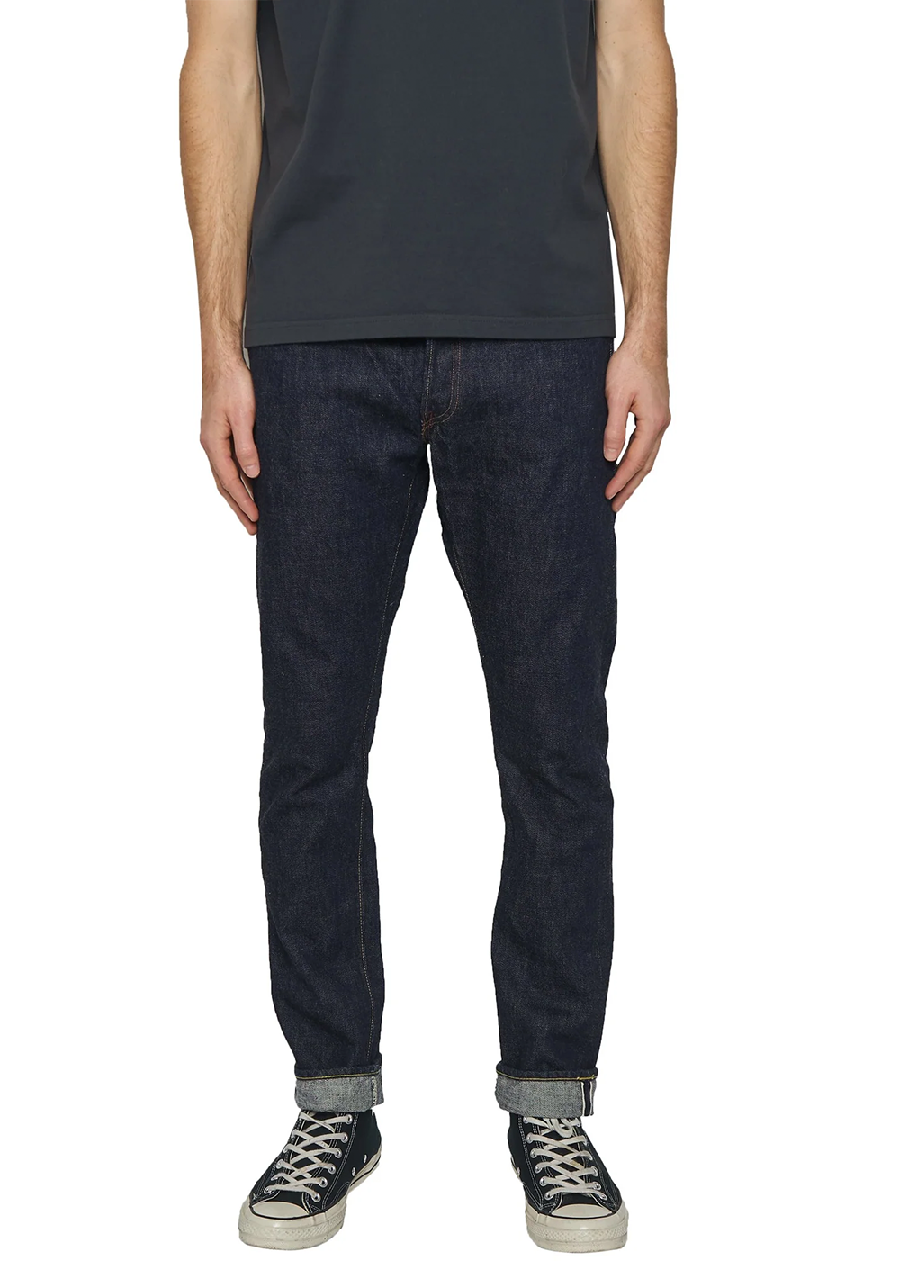 1110W - Tapered One Wash Selvedge 13.7oz Denim - FullCount Denim - Danali