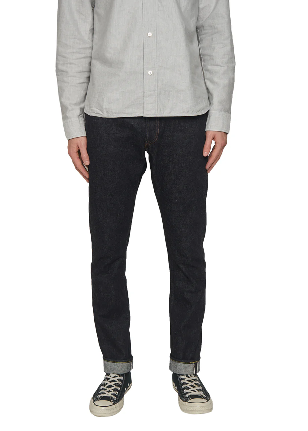 1110XX-Tapered One Wash Selvedge 15.5oz Denim - Indigo - Fullcount Denim Canada - Danali