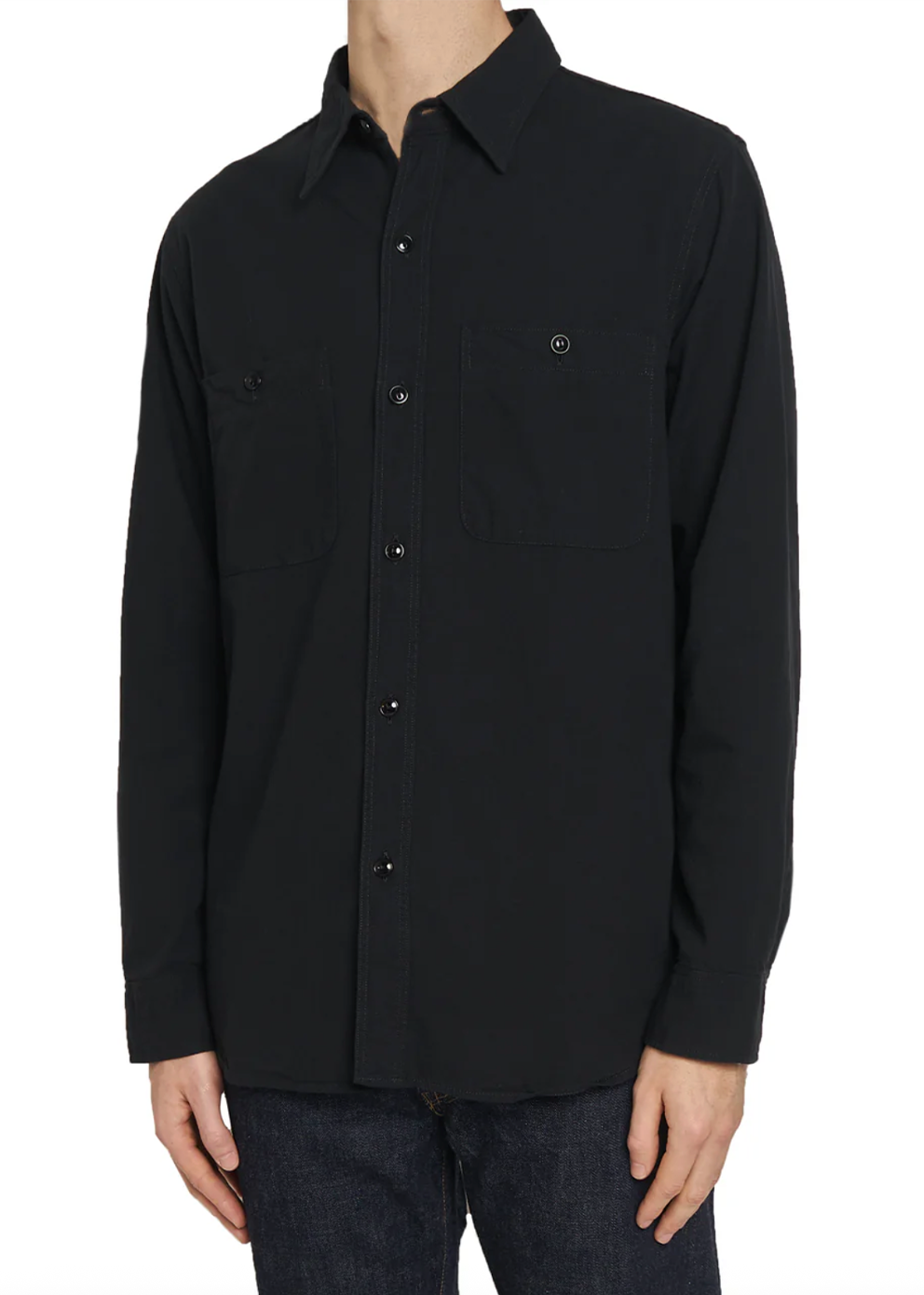 Chambray Shirt - Black - Fullcount Canada - Danali