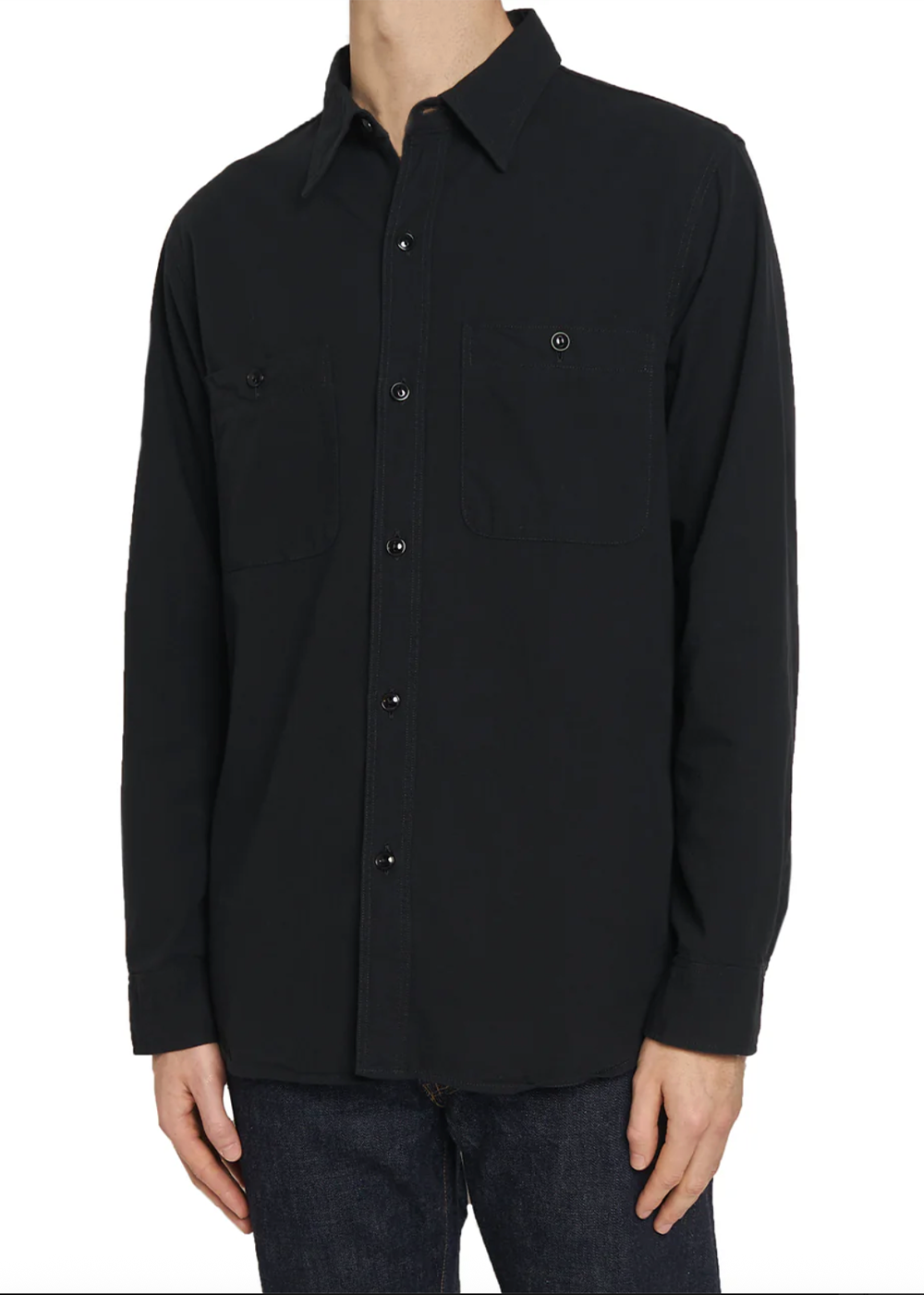 Chambray Shirt - Black - Fullcount Canada - Danali